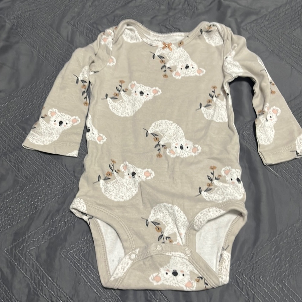 Long sleeve koala bear onesie